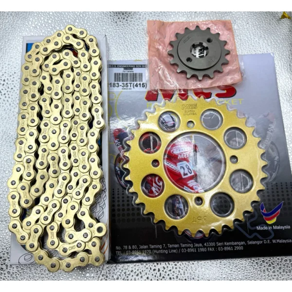 Chain Sprocket Set GOLD 415 132L